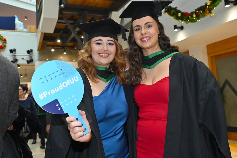Helen Flynn from Derry graduating in  physiotherapy and  Tara Garfield from Derry graduating in physiotherapy. Picture By: Arthur Allison: PacemakerPress.