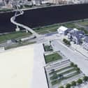 A computer generated image of the proposed new DNA maritime museum at Ebrington.