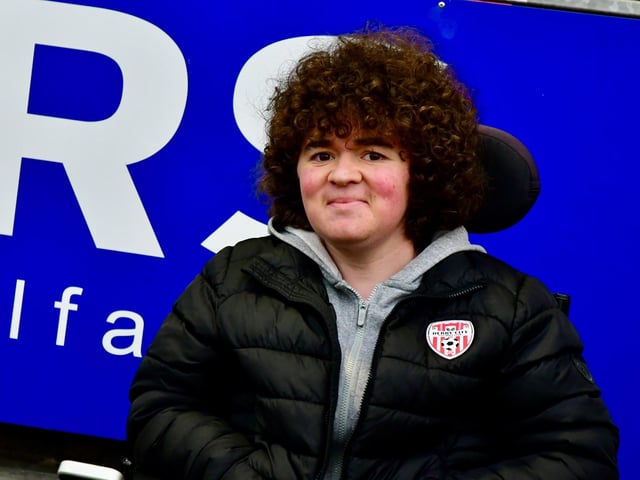 This young City fan patiently awaits kick-off on Friday night.