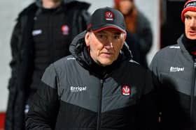 Mickey Harte's Derry are through to the All Ireland quarter-finals after a penalty shoot-out victory over Mayo in Castlebar . Photo: George Sweeney