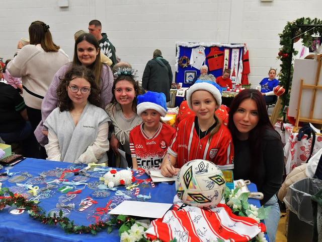 There were seventy stall holders, selling a variety of gifts, at St Marys College Christmas Craft Fair on Saturday.  Photo: George Sweeney