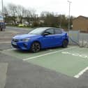 e Car charge point , Glendermott Road.