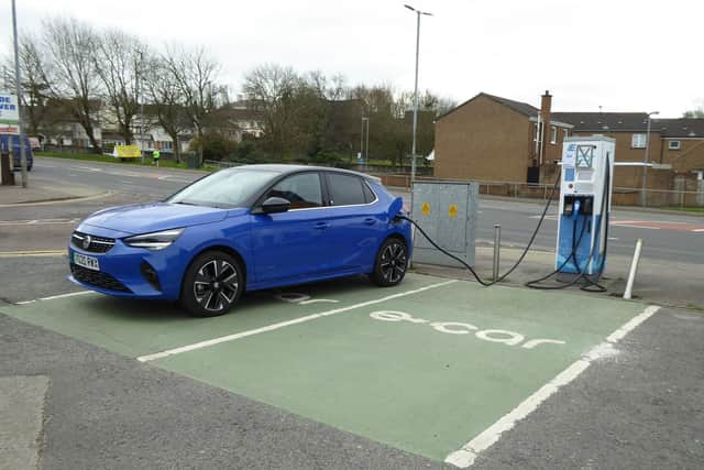 e Car charge point , Glendermott Road.