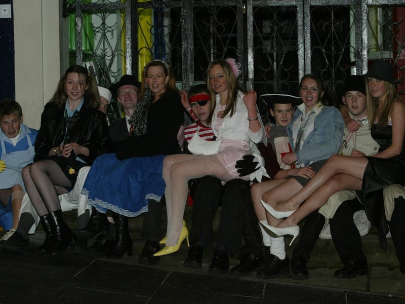 Petries crew from Culmore.  (0311JB36):20 YEARS ON: Halloween celebrations in Derry in 2003