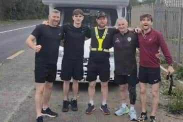 Tony Edgar with Jack's brother TJ, and uncles John, James, and Michael.