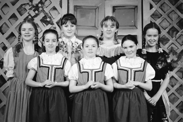 Some of the cast from the St. Mary's production of 'The Sound of Music'.