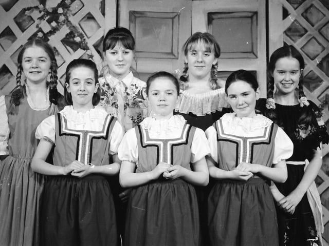 Some of the cast from the St. Mary's production of 'The Sound of Music'.