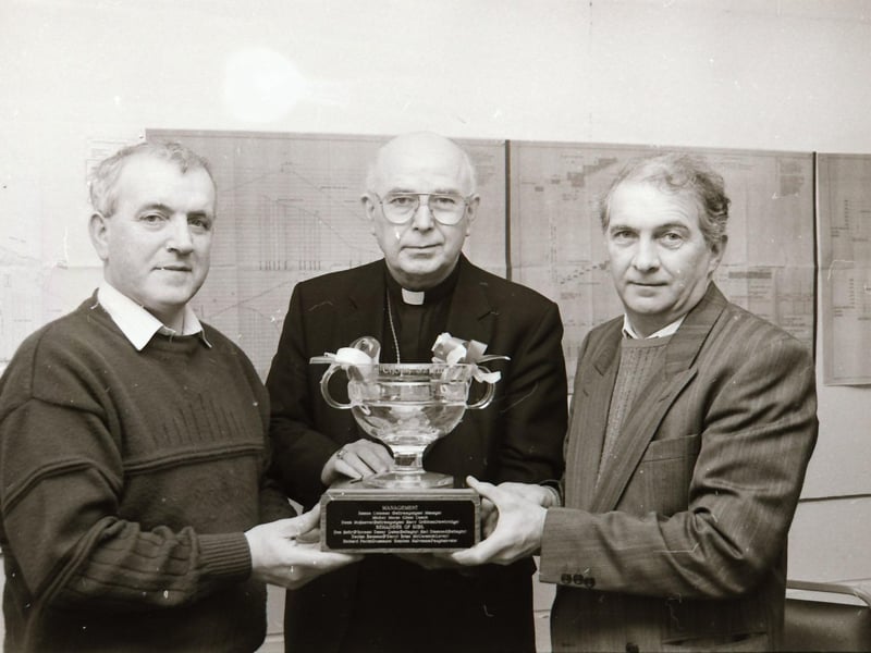 Derry GAA presentation to Bishop Edward Daly.