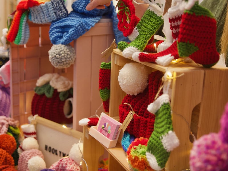 Some of the wonderful products on display in the St. Mary's College Christmas Fair.