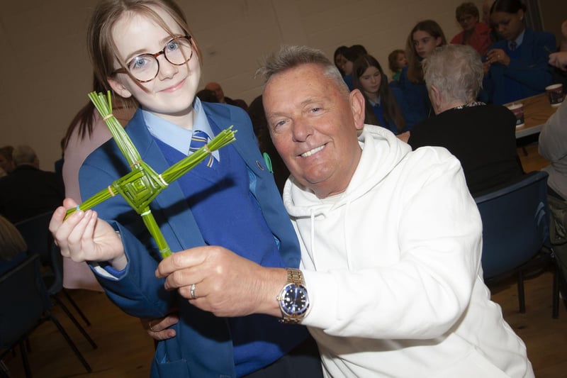 Grandad Paul Lylttle pictured with his granddaughter Millie during Grandparents To School Day at St. Mary’s College.