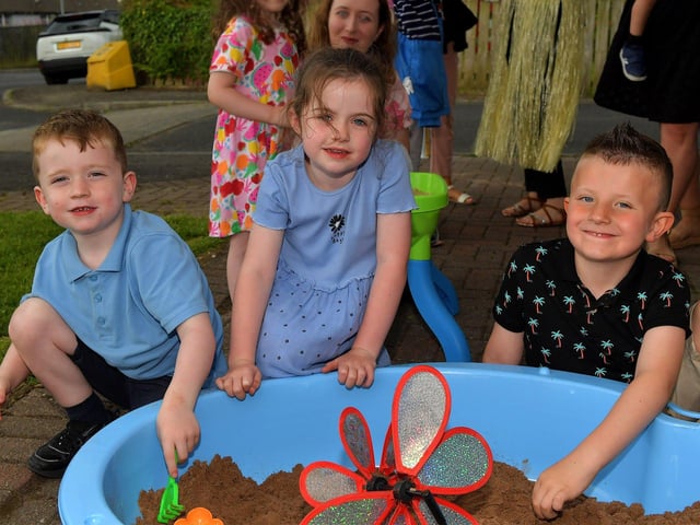 Children playing at the sand pit at the recent Habinteg Big Beach Lunch at Farland Way. Photo: George Sweeney. DER2325GS – 031