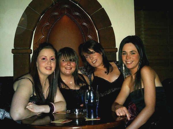 Enjoying a night out at Earth nightclub back in January 2006.