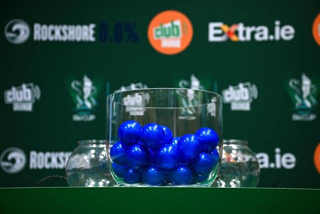Draw balls are seen before the Club Orange Men's and Women's FAI Cup Second Round Draws at the Irish Sports Campus Conference Centre in Abbotstown, Dublin. Photo by Sam Barnes/Sportsfile
