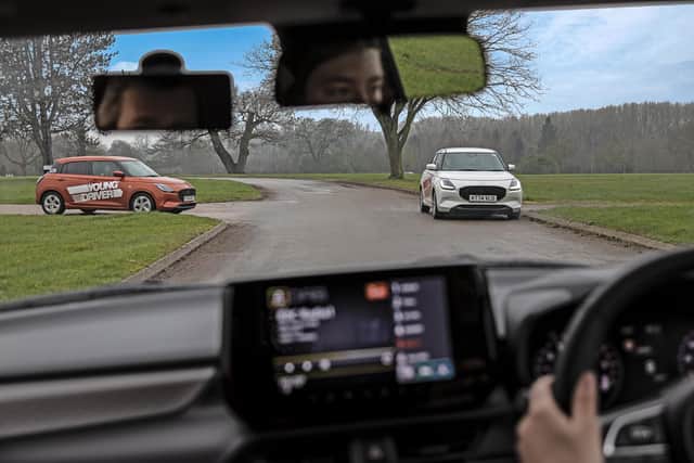 A Young Driver lesson in action.