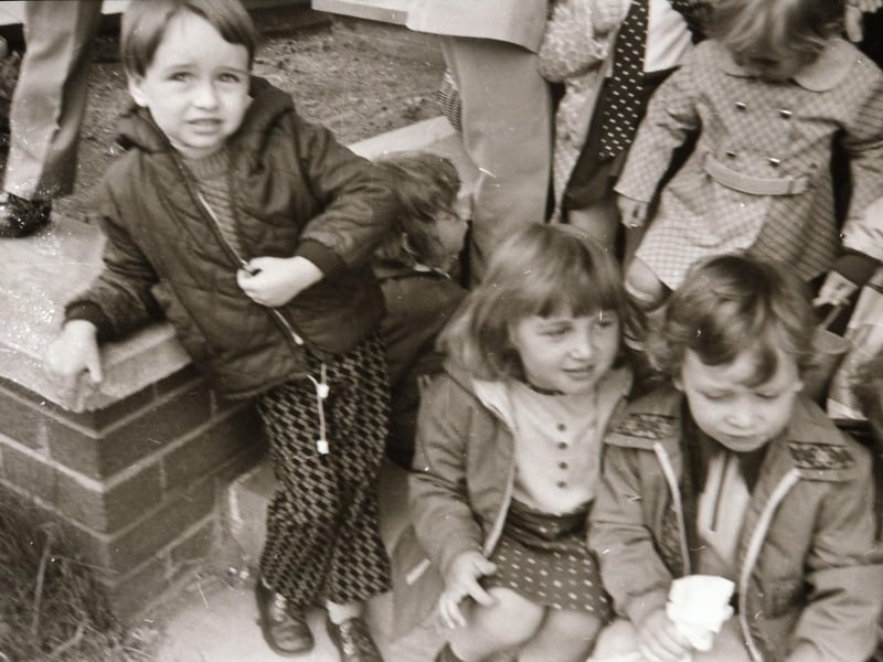 Children from Carnhill Playgroup pictured before an outing to Lisfannon.
