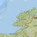 A 1.1M magnitude earthquake was recorded in Donegal on Thursday evening.