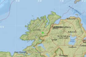 A 1.1M magnitude earthquake was recorded in Donegal on Thursday evening.