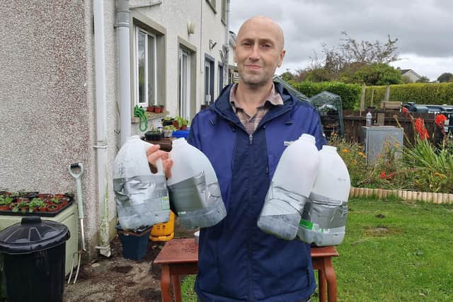 Winter sowing in milk jugs: Experimenting with a method popular in the US.