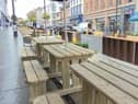 The Bishop Street parklet.