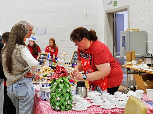 There were seventy stall holders, selling a variety of gifts, at St Marys College Christmas Craft Fair on Saturday.  Photo: George Sweeney