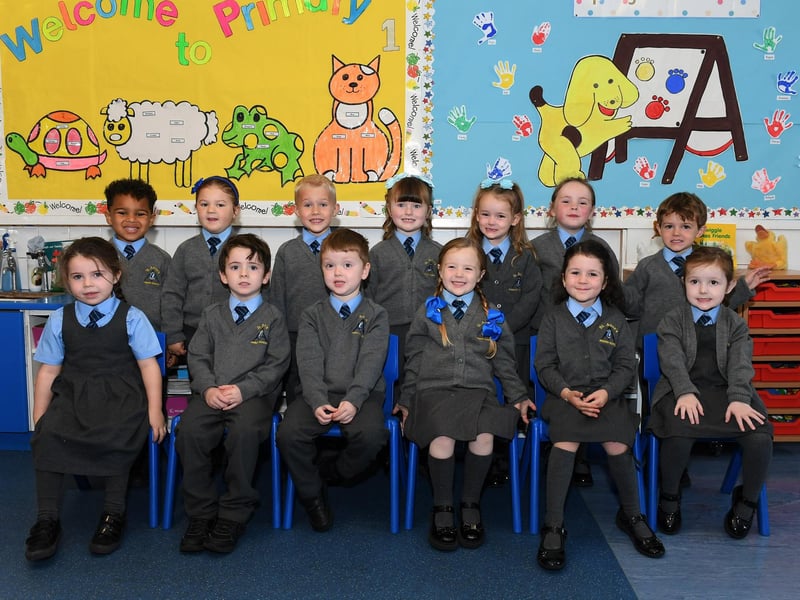 Mrs Doherty’s Primary 1 class at St Anne’s Primary School.