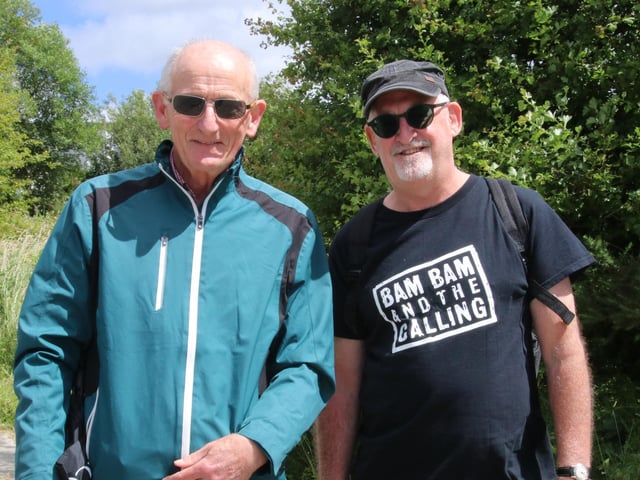 Paul and Michael pictured at The 19th Annual Scalp Mountain Climb to the Cross in aid of Concern Worldwide. (Photo - Deirdre Heaney, nwpresspics) : .
