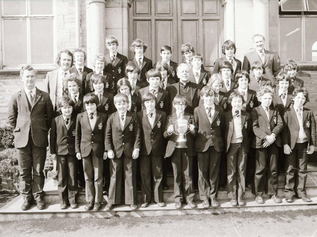 Prize winning pupils from St Columb's College.