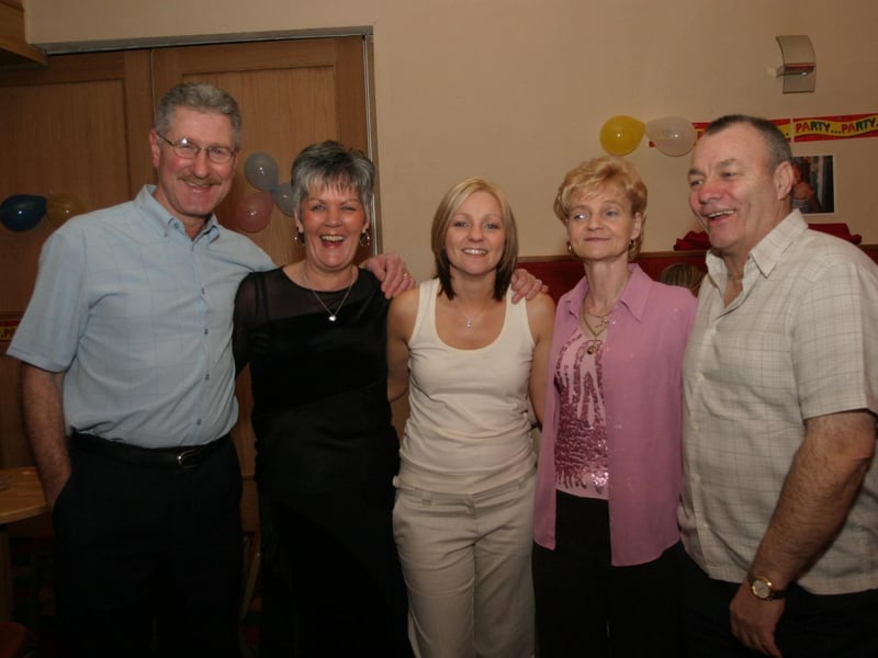 Parties and celebrations back in 2004: Jacqui Doherty.