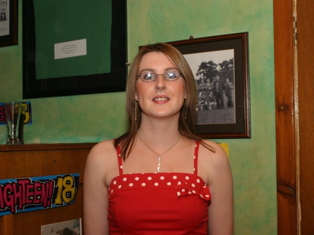 Party celebrations back in 2004: Lisa McAdams