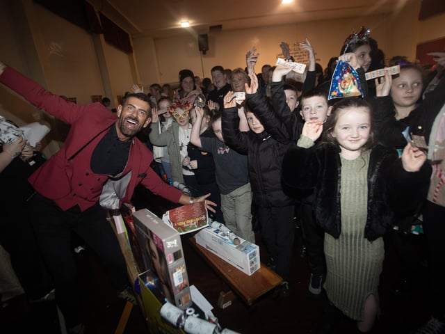 All the fun of the fair with Micky Doherty at Holy Child PS on Thursday night.