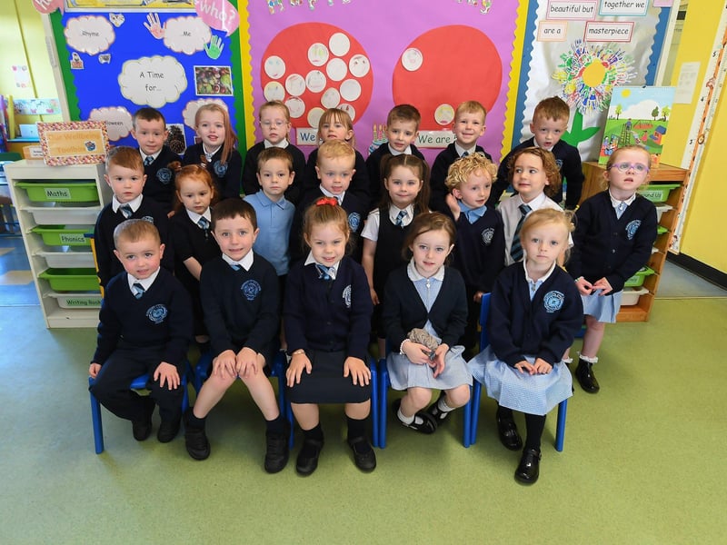 Mrs Burton’s P1 class at Rosemount Primary School.