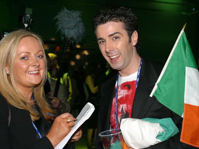 Donegal man Mickey Joe Harte competes in the Eurovision Song Contest in Riga with the song 'We've Got the World'