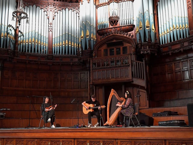 Traditional music in the Guildhall on St Patrick’s Day. Photo: George Sweeney. DER2311GS – 26