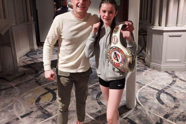 Annie Murphy, the new WKU Pro Am world champion meets 'The Strabanimal', James Gallagher at the Everglades.