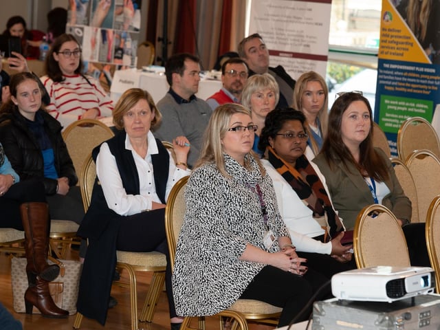 At the HSE & IDP Health, Social Care Recruitment & Education Fair in Inishowen Gateway Hotel on Tuesday last. Photo Clive Wasson