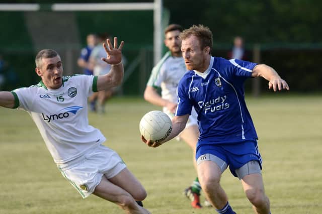 Can Marty Donaghy keep Claudy in senior football when they meet The Loup in Saturday's senior relegation play-off?