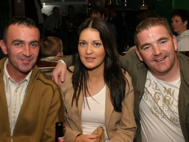 Punters in Derry's Mailey's Bar in the late summer of 2004.