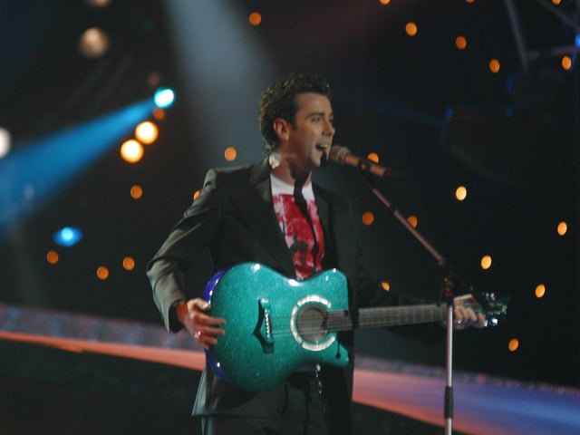 Donegal man Mickey Joe Harte competes in the Eurovision Song Contest in Riga with the song 'We've Got the World'
