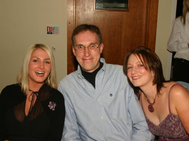 Staff from the First Trust Bank enjoying the Christmas party in the City Hotel . 1854/dd. : Christmas and New Year Parties 2006.