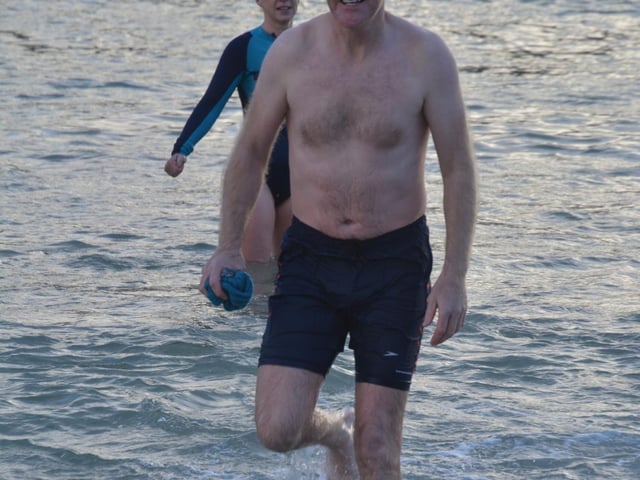 Malin Head Community Christmas Day Swim at Portmor Beach.