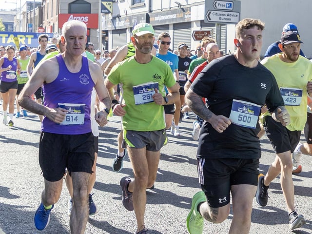 John McKinley [Foyle Valley], Paul Ferns [unattached] and Dylan McCauley [unattached] pictured in action.