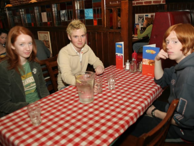Nicola Grant, John Houston and Danny Marino.