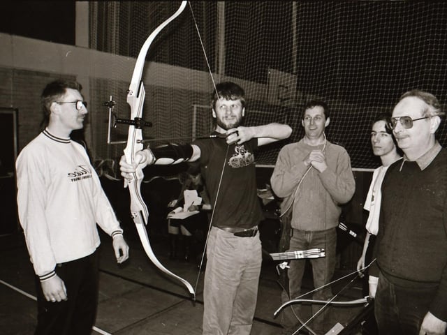 Archery practise in the complex back in 1995.