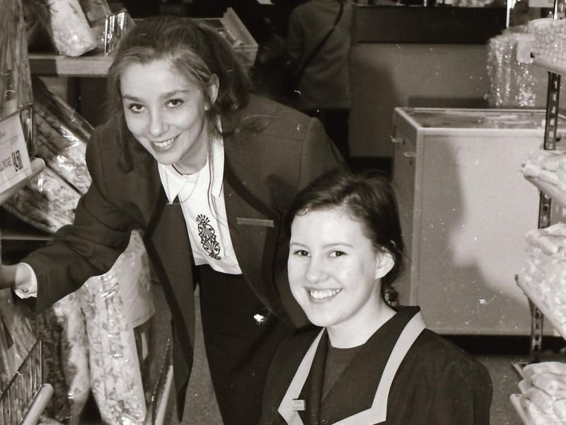 Dunnes Stores staff in the Richmond Centre back in 1993.