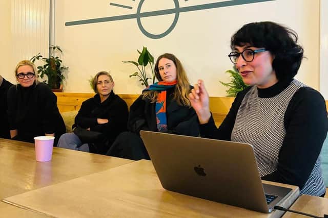 Iranian-Canadian curator Elham Puriya Mehr was in Derry recently conducting research with local people for her ‘Coffeehouses as an Image’ project in partnership with the Void Art Centre.