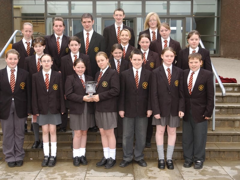 Members of the St Brigid's College Choir who came first in the Post-Primary Choir Competition at Moville Feis.