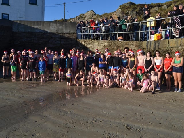 Malin Head St Stephen's Day Swim in aid of Malin Head Community Association Ltd and Ronald McDonald House. Pictures: Malin Head Community on Facebook:Malin Head St Stephen's Day Swim