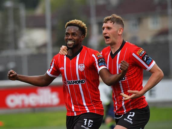 Saduo Diallo is set to make his 50th Derry City appearance his weekend against Bohemians .  Photo: George Sweeney. DER2329GS – 39