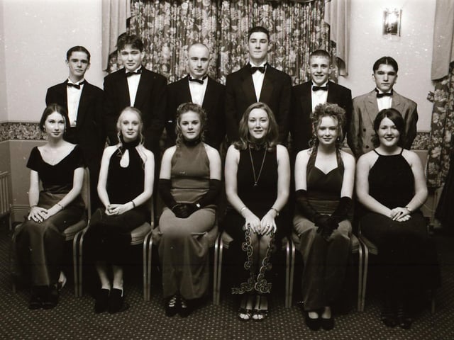 Pictured are students gathered for the Clondermot High School Formal back in the winter of 1995.