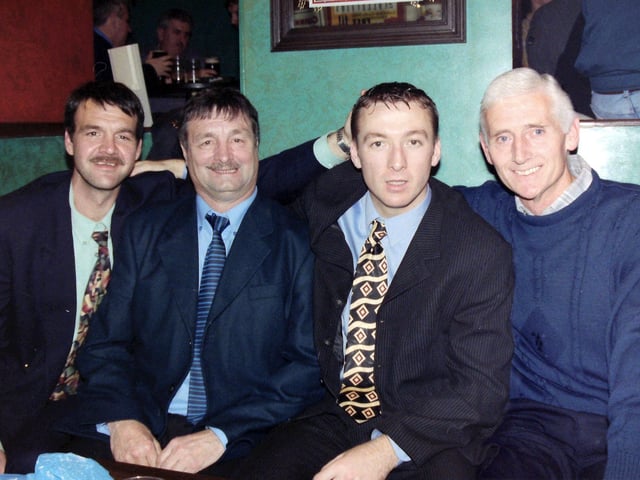 7. Harkin. Irish: This County Donegal sept, with their homeland in the Inishowen peninsula, were hereditary tenants of the church lands of Clonca, near Malin Head (Brian Mitchell). Harkin ranks seventh on the list with 114 mentions. Pictured, on right, is former Northern Ireland striker Terry Harkin who helped bring senior football back to Derry in the 1980s with Barry McCreadie, Ivan Parke and Liam Coyle.